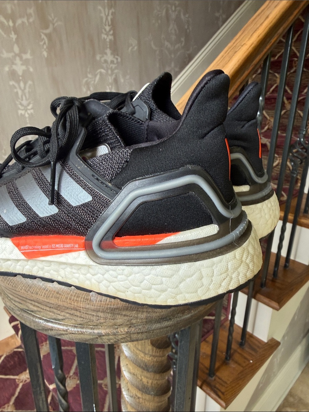NASA x ADIDAS ultra boost 20 core Black running shoe good condition 8.5 - Picture 12 of 14